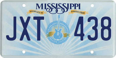 MS license plate JXT438