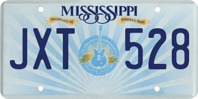 MS license plate JXT528