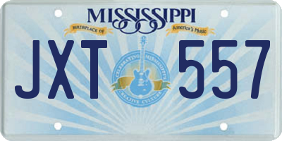 MS license plate JXT557