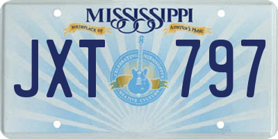 MS license plate JXT797