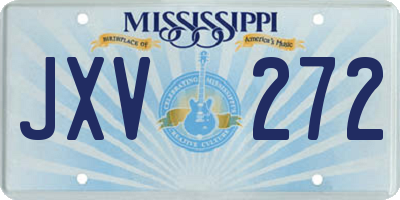MS license plate JXV272