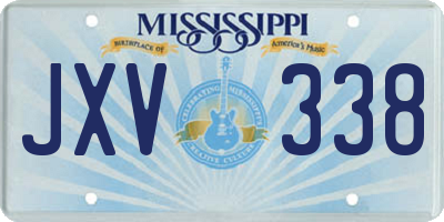 MS license plate JXV338
