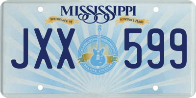 MS license plate JXX599