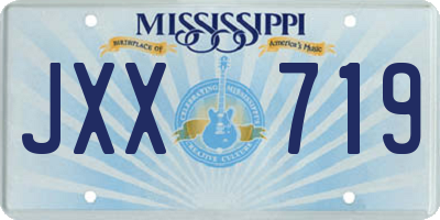MS license plate JXX719