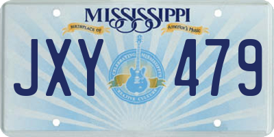 MS license plate JXY479