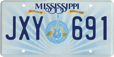 MS license plate JXY691