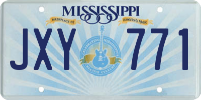 MS license plate JXY771
