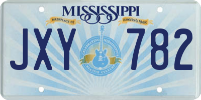 MS license plate JXY782