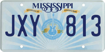 MS license plate JXY813