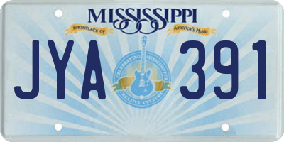 MS license plate JYA391