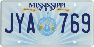 MS license plate JYA769