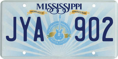 MS license plate JYA902