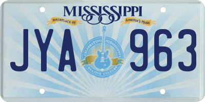 MS license plate JYA963