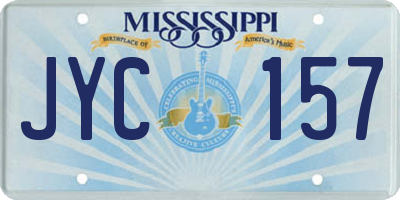MS license plate JYC157