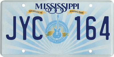 MS license plate JYC164