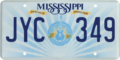 MS license plate JYC349