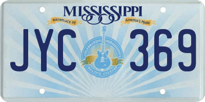 MS license plate JYC369