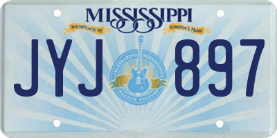 MS license plate JYJ897