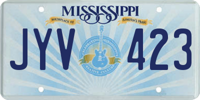 MS license plate JYV423