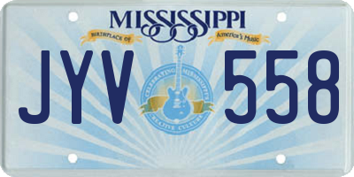 MS license plate JYV558