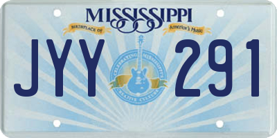 MS license plate JYY291