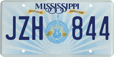 MS license plate JZH844