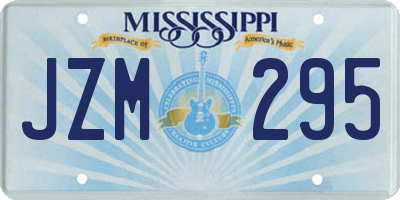 MS license plate JZM295