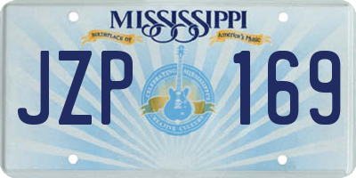 MS license plate JZP169