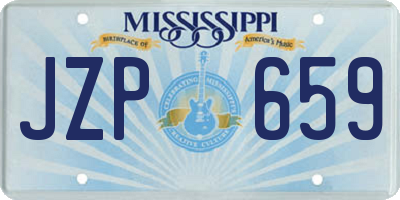 MS license plate JZP659