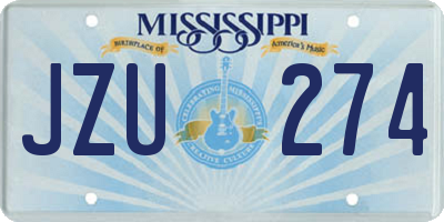 MS license plate JZU274