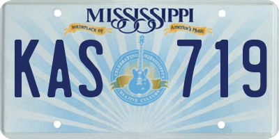 MS license plate KAS719