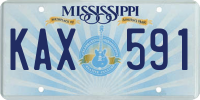 MS license plate KAX591