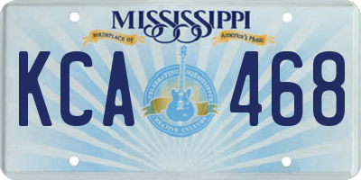 MS license plate KCA468