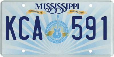 MS license plate KCA591
