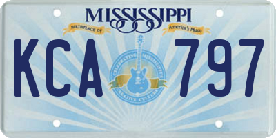 MS license plate KCA797