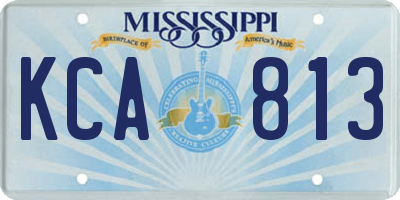 MS license plate KCA813
