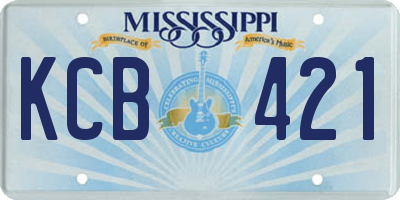 MS license plate KCB421