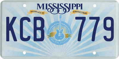 MS license plate KCB779