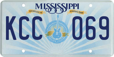 MS license plate KCC069
