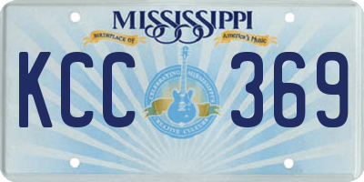 MS license plate KCC369