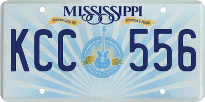 MS license plate KCC556
