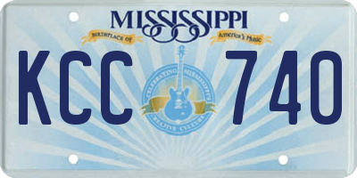 MS license plate KCC740