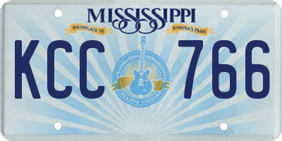 MS license plate KCC766