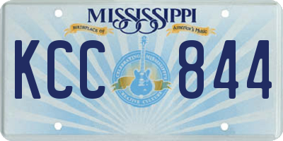 MS license plate KCC844