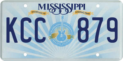 MS license plate KCC879