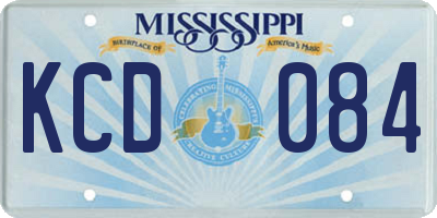 MS license plate KCD084