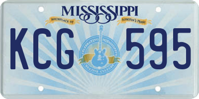 MS license plate KCG595