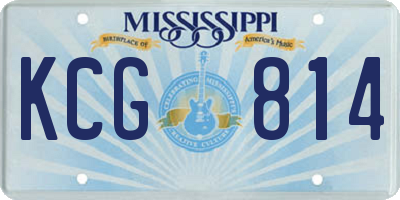 MS license plate KCG814