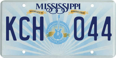 MS license plate KCH044