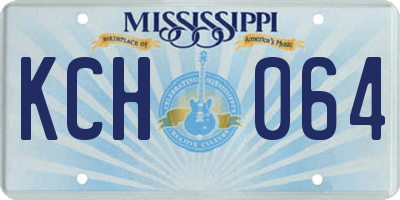 MS license plate KCH064